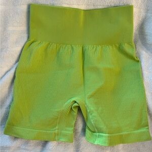 Neon Green Biker Shorts
